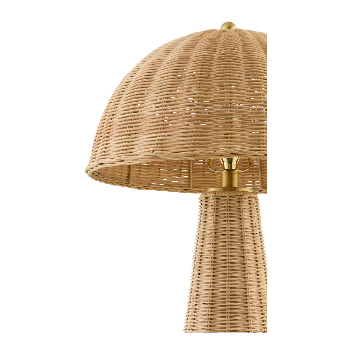 Modern European furniture - Dome Rattan Accent Table Lamp - www.oroa.com