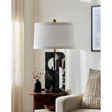 Modern European furniture - Geometrical Black Marble Table Lamp - www.oroa.com
