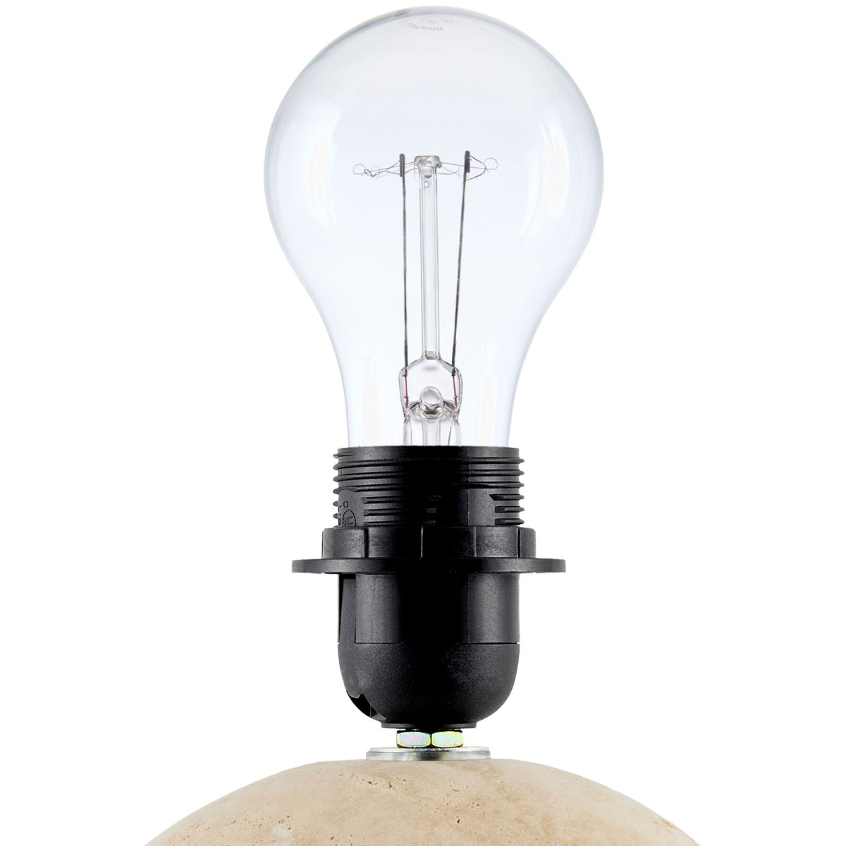 Modern European furniture - Brown Travertine Linen Table Lamp - www.oroa.com