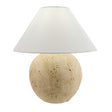 Modern European furniture - Brown Travertine Linen Table Lamp - www.oroa.com