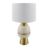 Modern European furniture - Textured Stacked Base Table Lamp - www.oroa.com