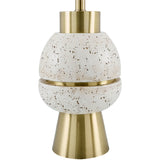 Modern European furniture - Textured Stacked Base Table Lamp - www.oroa.com