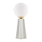 Modern European furniture - White Glass Globe Table Lamp - www.oroa.com