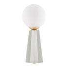 Modern European furniture - White Glass Globe Table Lamp - www.oroa.com