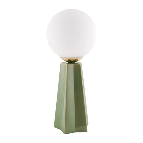 Modern European furniture - White Glass Globe Table Lamp - www.oroa.com