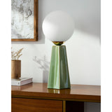 Modern European furniture - White Glass Globe Table Lamp - www.oroa.com