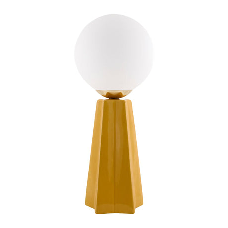 Modern European furniture - White Glass Globe Table Lamp - www.oroa.com