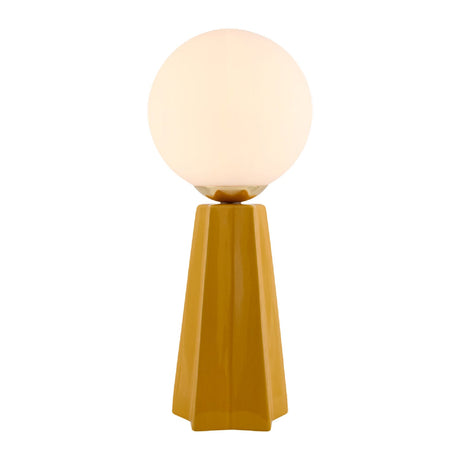 Modern European furniture - White Glass Globe Table Lamp - www.oroa.com