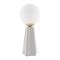 Modern European furniture - White Glass Globe Table Lamp - www.oroa.com