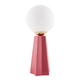 Modern European furniture - White Glass Globe Table Lamp - www.oroa.com