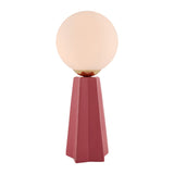 Modern European furniture - White Glass Globe Table Lamp - www.oroa.com