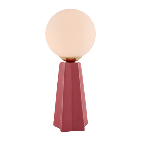 Modern European furniture - White Glass Globe Table Lamp - www.oroa.com