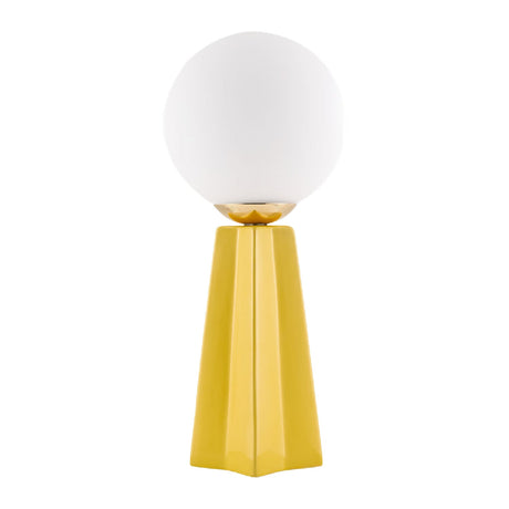 Modern European furniture - White Glass Globe Table Lamp - www.oroa.com