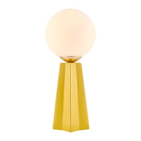 Modern European furniture - White Glass Globe Table Lamp - www.oroa.com