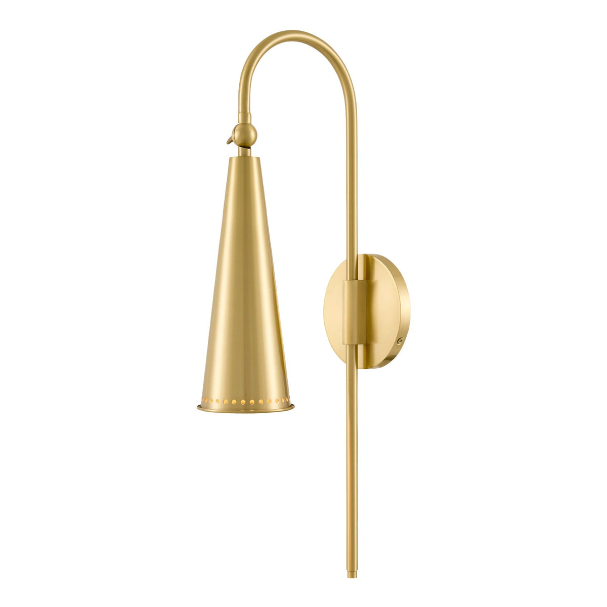 Modern European furniture - Gold Conical Wall Lamp - www.oroa.com
