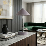 Modern European furniture - Empire Leather Shade Table Lamp - www.oroa.com