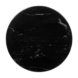 Modern European furniture - Reeded Wood Marble End Table - www.oroa.com