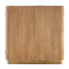 Modern European furniture - Reeded Wood 2-Door Cabinet - www.oroa.com
