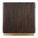 Modern European furniture - Reeded Wood 2-Door Cabinet - www.oroa.com