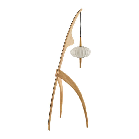 Modern European furniture - Rubberwood Tripod Accent Floor Lamp - www.oroa.com