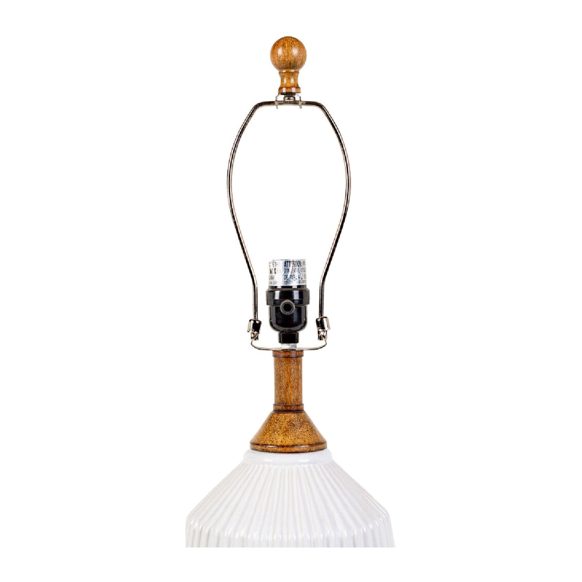 Modern European furniture - Reeded Glazed Ceramic Table Lamp - www.oroa.com