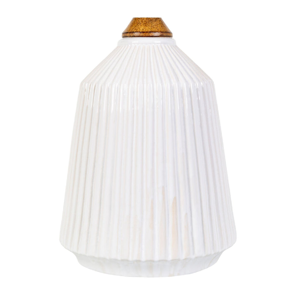 Modern European furniture - Reeded Glazed Ceramic Table Lamp - www.oroa.com
