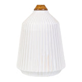Modern European furniture - Reeded Glazed Ceramic Table Lamp - www.oroa.com