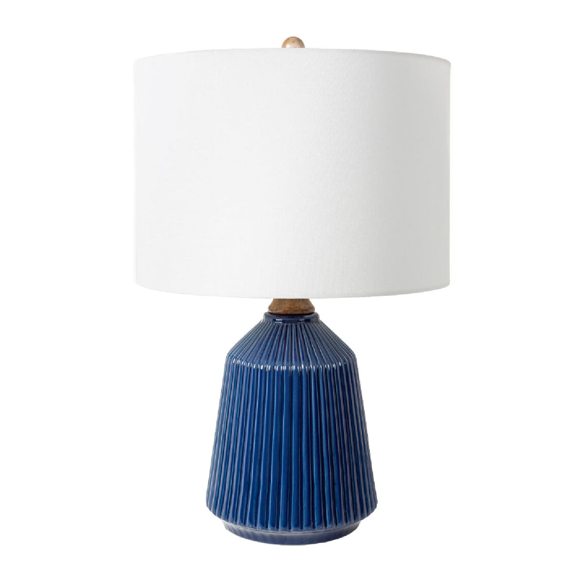 Modern European furniture - Reeded Glazed Ceramic Table Lamp - www.oroa.com