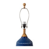 Modern European furniture - Reeded Glazed Ceramic Table Lamp - www.oroa.com