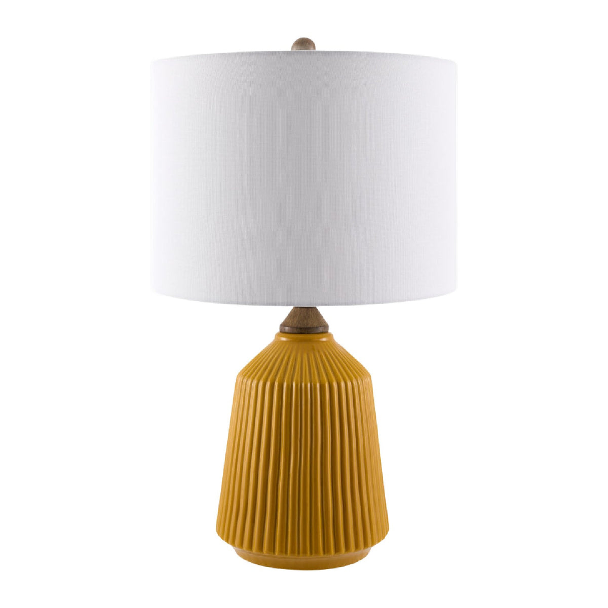 Modern European furniture - Reeded Glazed Ceramic Table Lamp - www.oroa.com