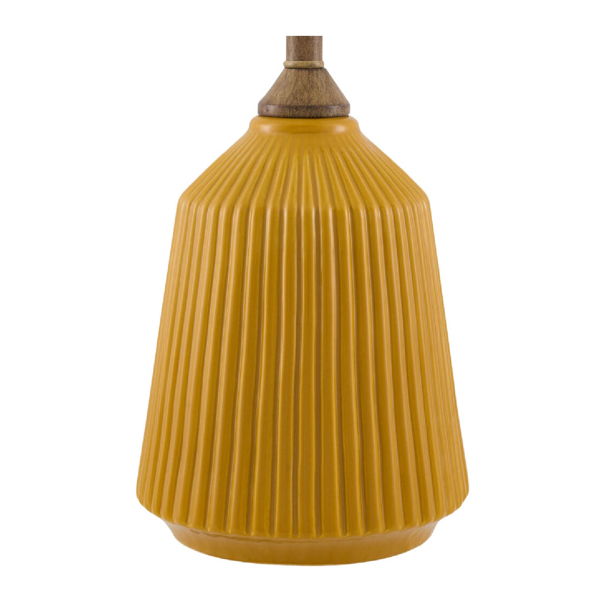 Modern European furniture - Reeded Glazed Ceramic Table Lamp - www.oroa.com