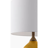 Modern European furniture - Reeded Glazed Ceramic Table Lamp - www.oroa.com