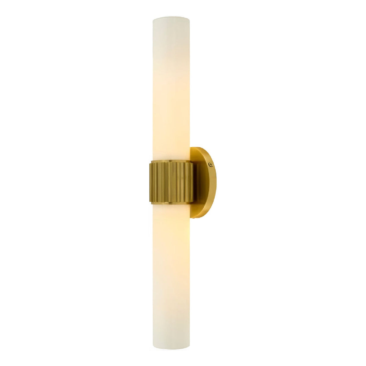 Modern European furniture - Cylindrical White Glass Wall Lamp L - www.oroa.com
