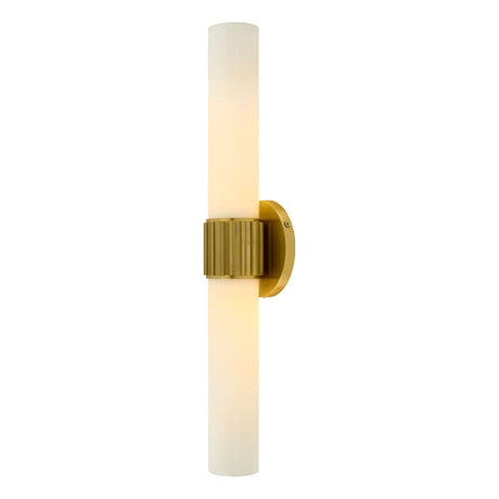 Modern European furniture - Cylindrical White Glass Wall Lamp L - www.oroa.com