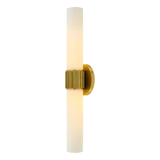 Modern European furniture - Cylindrical White Glass Wall Lamp L - www.oroa.com