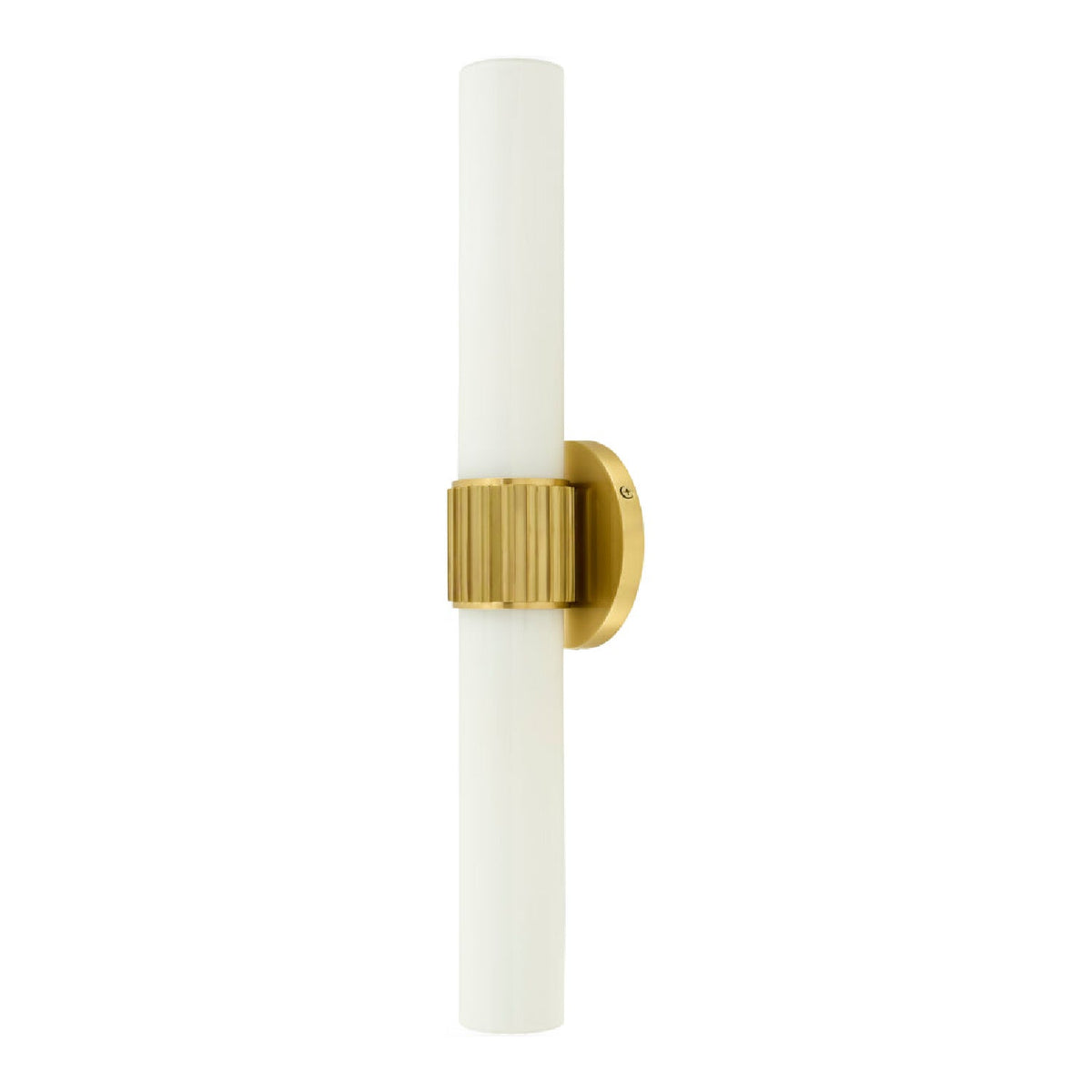 Modern European furniture - Cylindrical White Glass Wall Lamp L - www.oroa.com