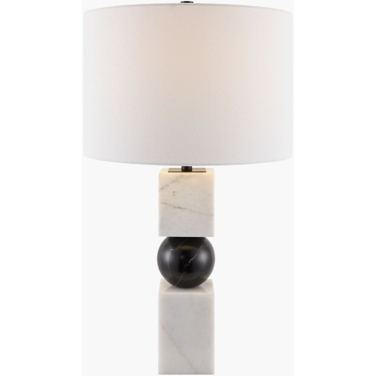 Modern European furniture - Two-Toned Geometrical Marble Table  Lamp - www.oroa.com
