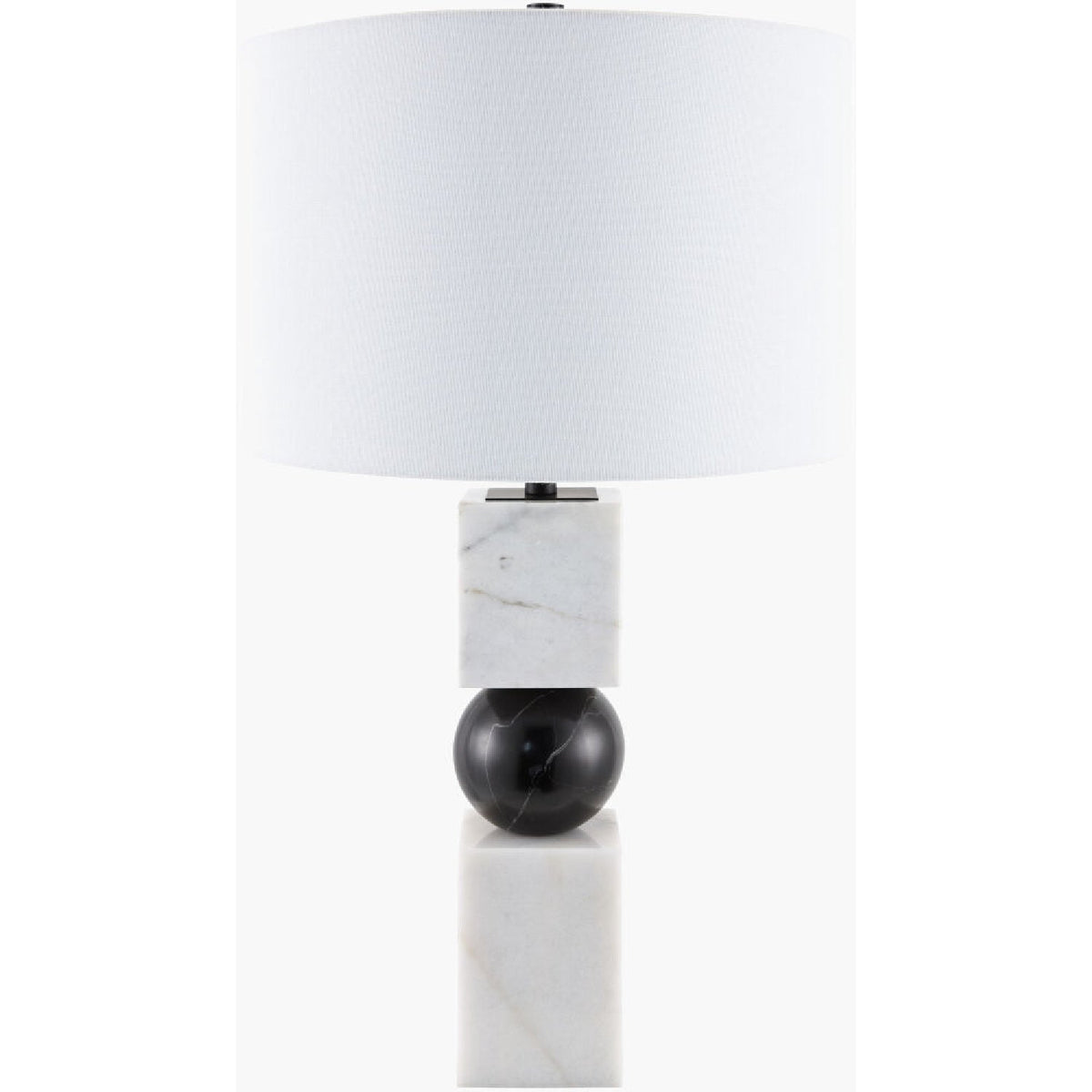 Modern European furniture - Two-Toned Geometrical Marble Table  Lamp - www.oroa.com