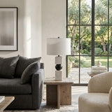 Modern European furniture - Two-Toned Geometrical Marble Table  Lamp - www.oroa.com