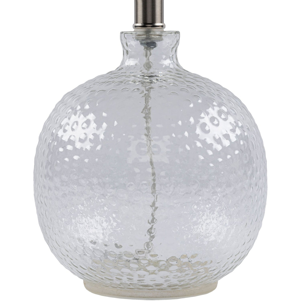 Modern European furniture - Beige Linen Glass Table Lamp - www.oroa.com