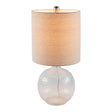 Modern European furniture - Beige Linen Glass Table Lamp - www.oroa.com