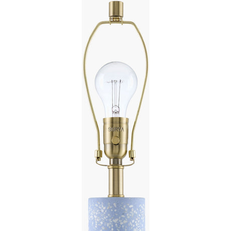 Modern European furniture - Speckled Blue Cement Table Lamp - www.oroa.com
