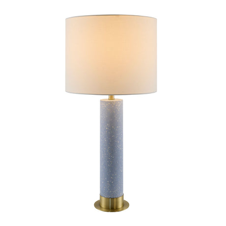 Modern European furniture - Speckled Blue Cement Table Lamp - www.oroa.com