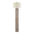 Modern European furniture - Beige Linen Accent Floor Lamp - www.oroa.com