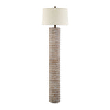 Modern European furniture - Beige Linen Accent Floor Lamp - www.oroa.com