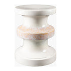 Modern European furniture - Two-Toned Layered Ceramic Garden Stool - www.oroa.com