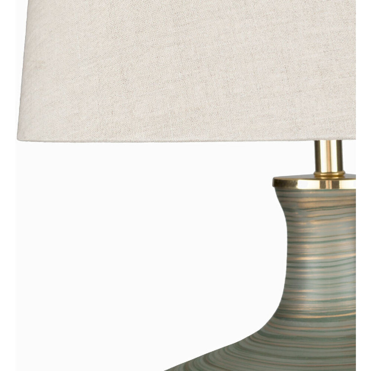 Modern European furniture - Antique Green Glass Table Lamp - www.oroa.com