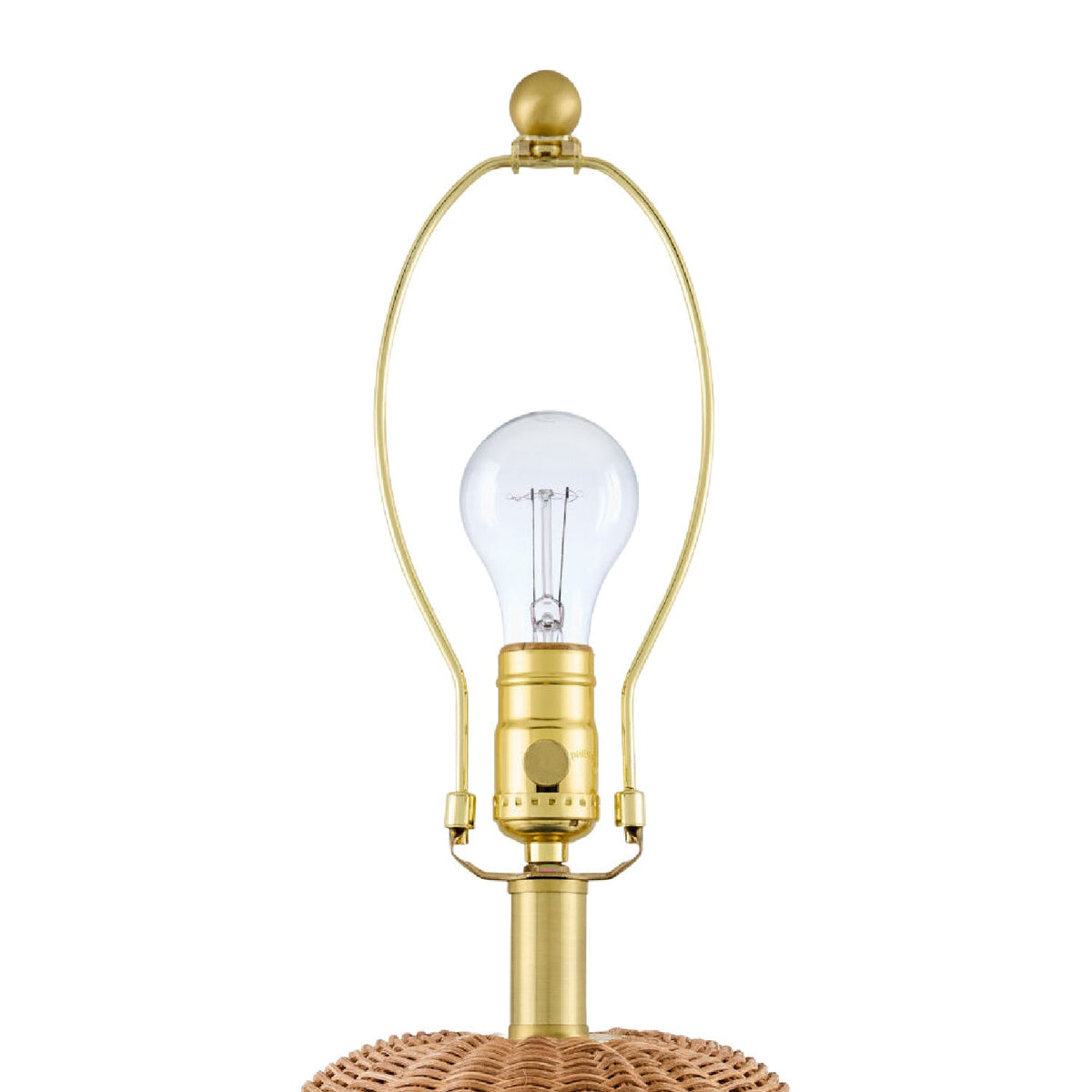 Modern European furniture - Hand-painted Rattan Linen Table Lamp - www.oroa.com