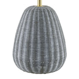 Modern European furniture - Hand-painted Rattan Linen Table Lamp - www.oroa.com