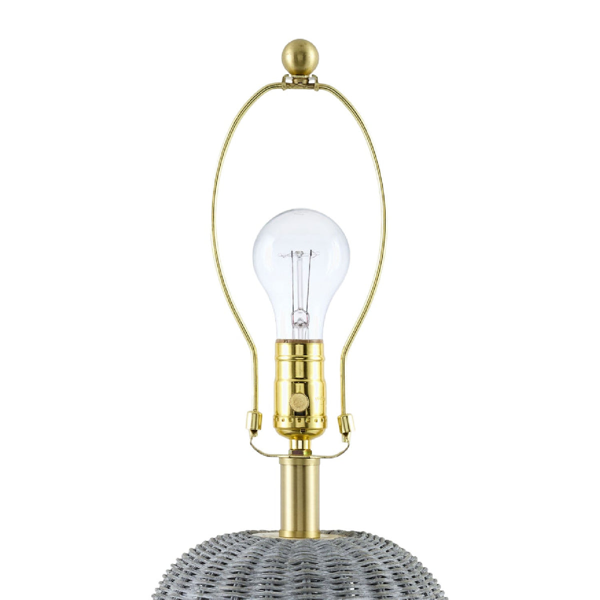 Modern European furniture - Hand-painted Rattan Linen Table Lamp - www.oroa.com